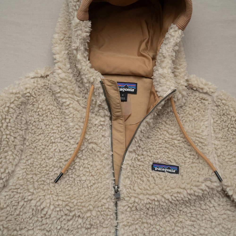 Patagonia Dusty Mesa Parka Womens Size S Beige Full Zip Outdoors Solid Warm - Picture 5 of 11